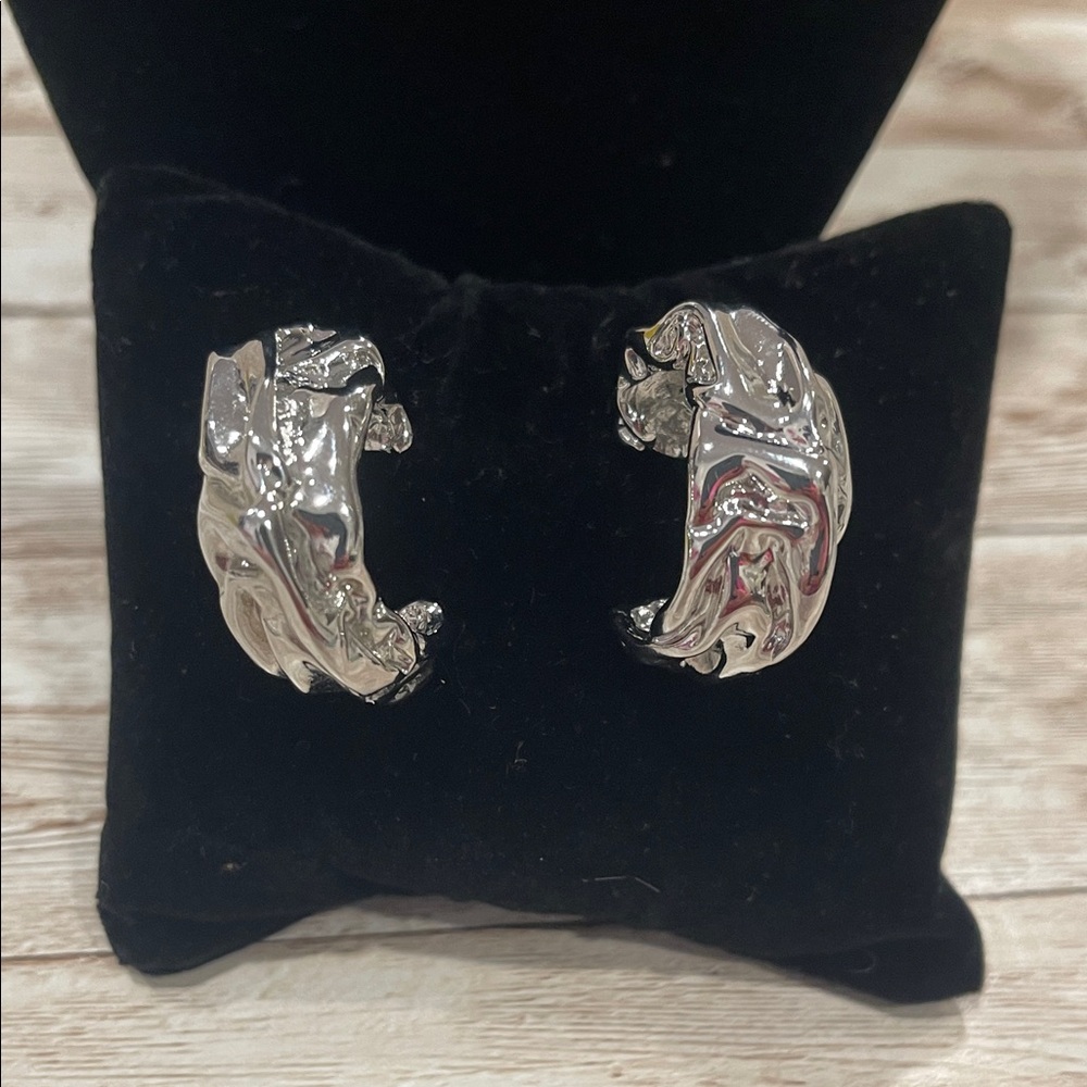Macy's Silver‎ Hoop Earrings